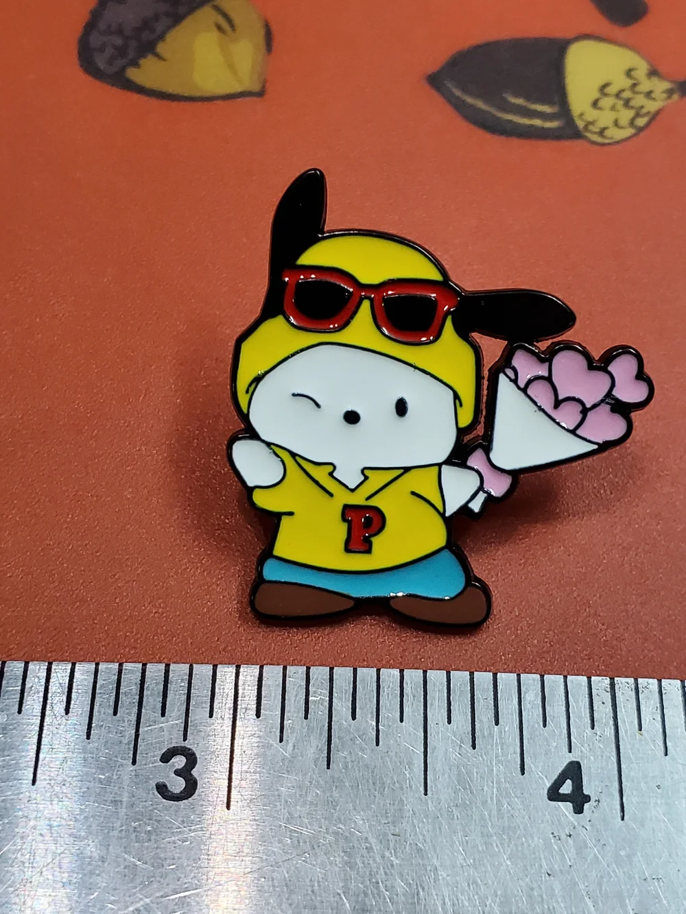 Sanrio Pochacco Valentine's Day Enamel Pin